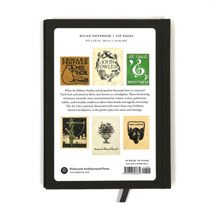 Ex Libris Journal. Blank notebook with ex libris artworks on each page.