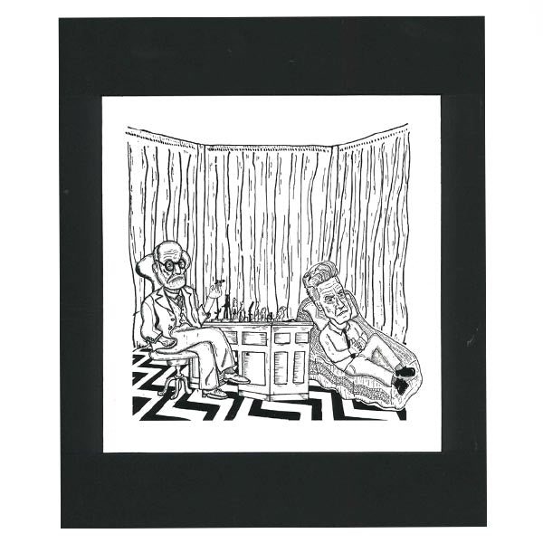 Freud/Lynch - Print by Nathan D'Arcy