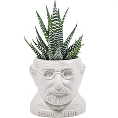 Sigmund Freud sculpture as a Ceramic Planter for a mini cactus (not sold with cactus) by the unemployed philosopher's guild