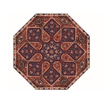 Umbrella with freudian couch rug pattern